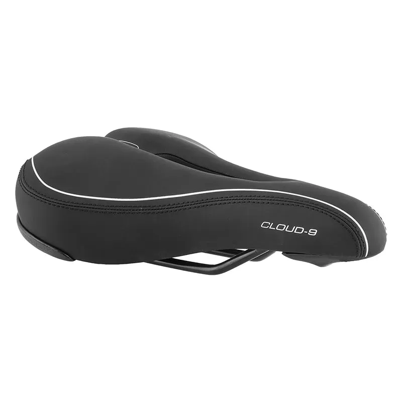 Cloud-9 Sport Select Airflow Soft Touch Vinyl Saddle in Black