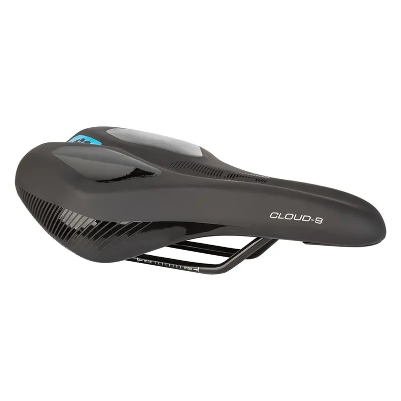 Cloud-9 Kush Plus Medium Memory Foam Saddle in Black