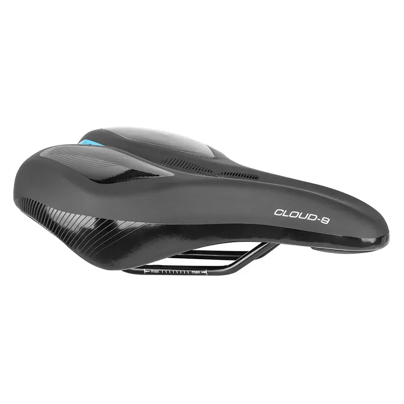 Cloud-9 Kush Plus Wide Memory Foam Saddle in Black