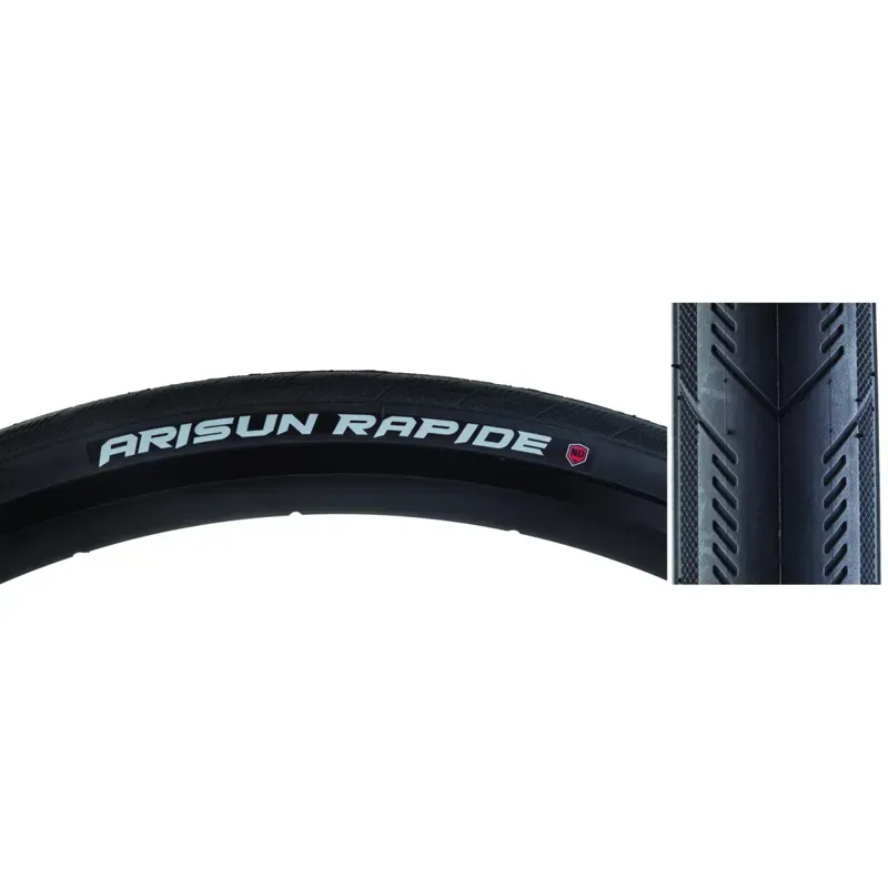 Arisun Rapide 700x32c 30-tpi Nylon Defense Wire Tire in Black