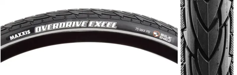Maxxis Overdrive Excel Wired 60 SS 700x40 Tire in Black