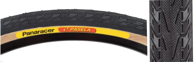 Panaracer Pasela Wired 24x1-inch 520 Commuter Tire in Black/Yellow