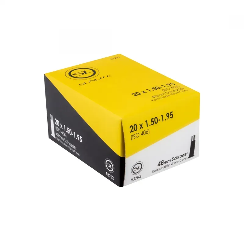 Sunlite Schrader Valve Inner Tube - 44mm 20x1.50-1.95-inch