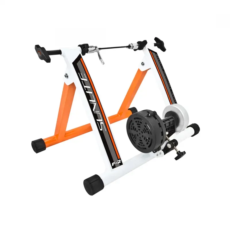 Sunlite F2 Magnetic Indoor Bicycle Trainer in Orange/Silver