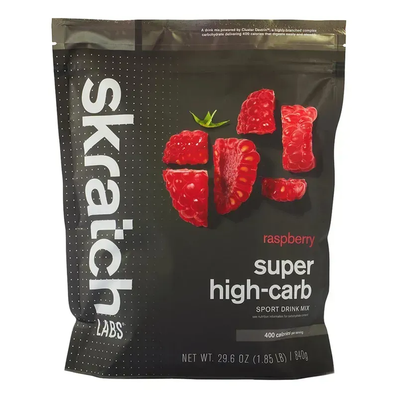 Skratch Labs Super High-Carb Sport Drink Mix Raspberry Flavor 8 servings