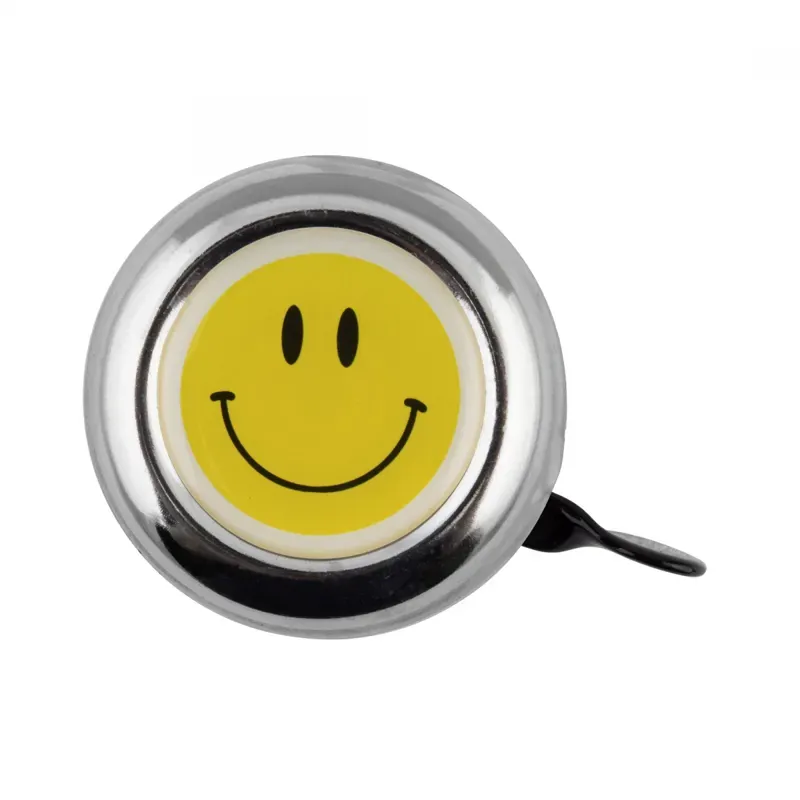 Clean Motion Silver Swell Bicycle Bell - Smiley