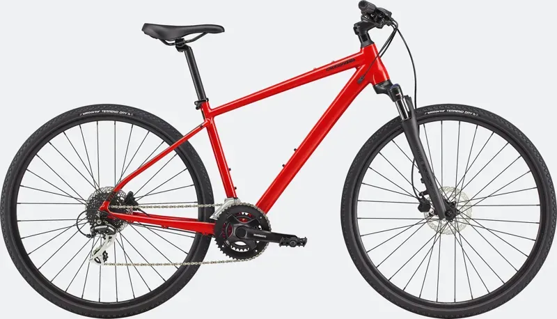 Cannondale Quick CX 3 Hybrid Bike in Rally Red