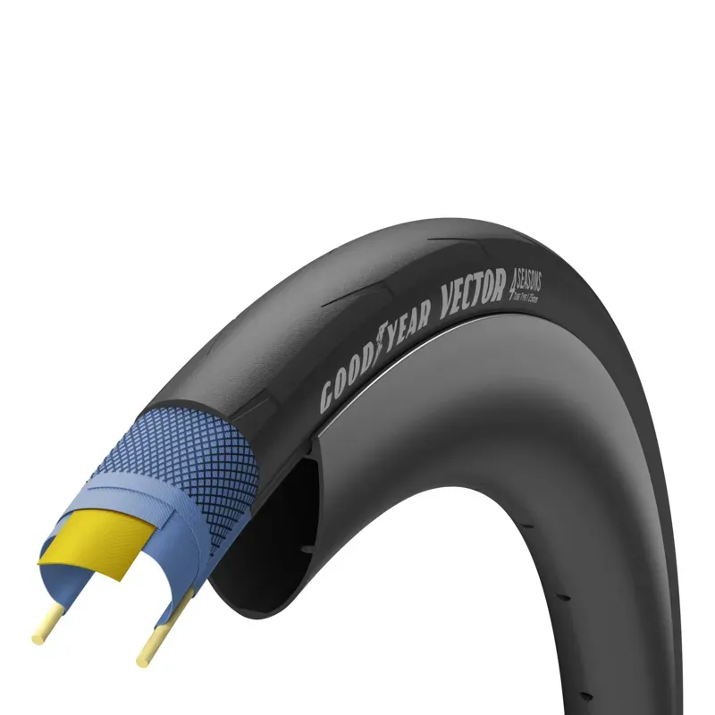 Goodyear Vector 4Seasons Tire -  Clincher Folding Black 700 x 25