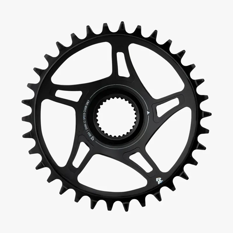 RaceFace Bosch G4 Direct Mount Hyperglide+ eMTB Chainring (55mm Chainline) - 34t Steel Requires Shimano 12-Speed HG+ Chain Black