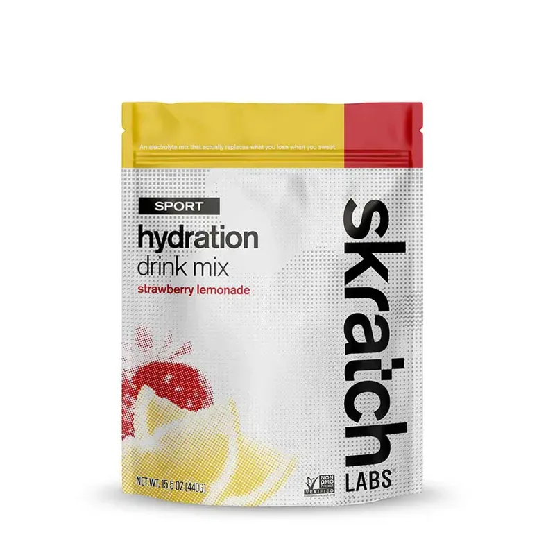 Skratch Labs Sport Hydration 20x Serving Drink Pouch in Strawberry
