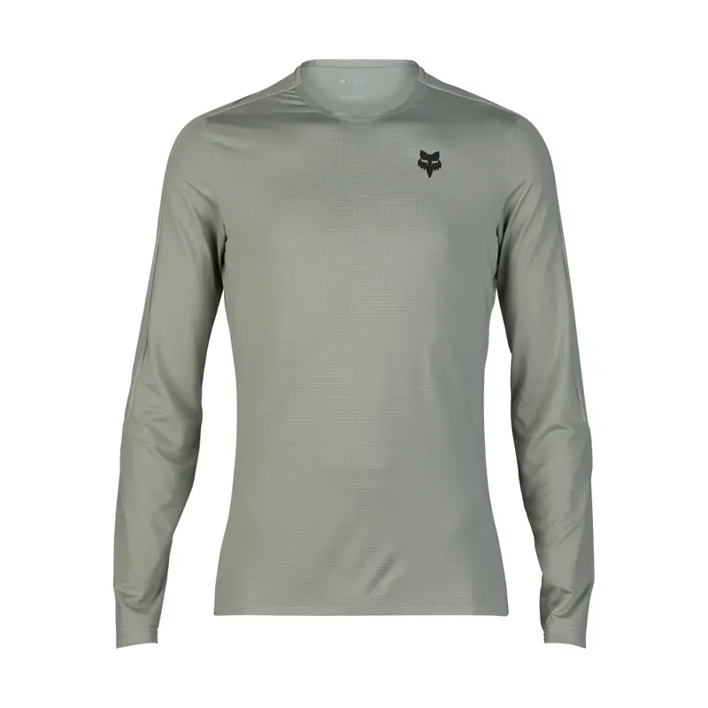 Fox Flexair Ascent Long Sleeve Jersey in Gray Vintage