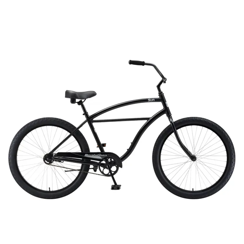 Sun Bicycles Revolutions-AL Cruiser Bike in Metallic Black