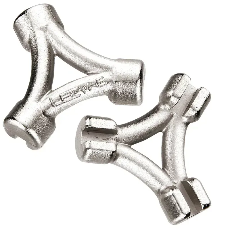 Lezyne 3 Way Spoke Wrench in Silver