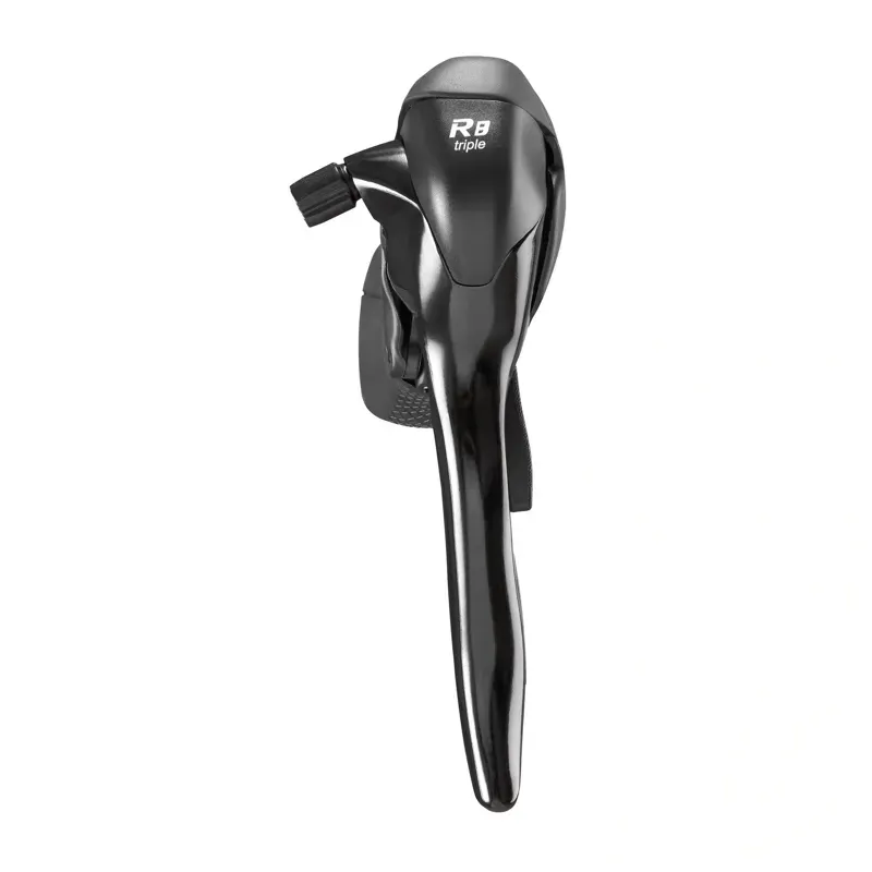 Microshift R8 3x8spd Drop Bar Shift Lever Set in Black-2