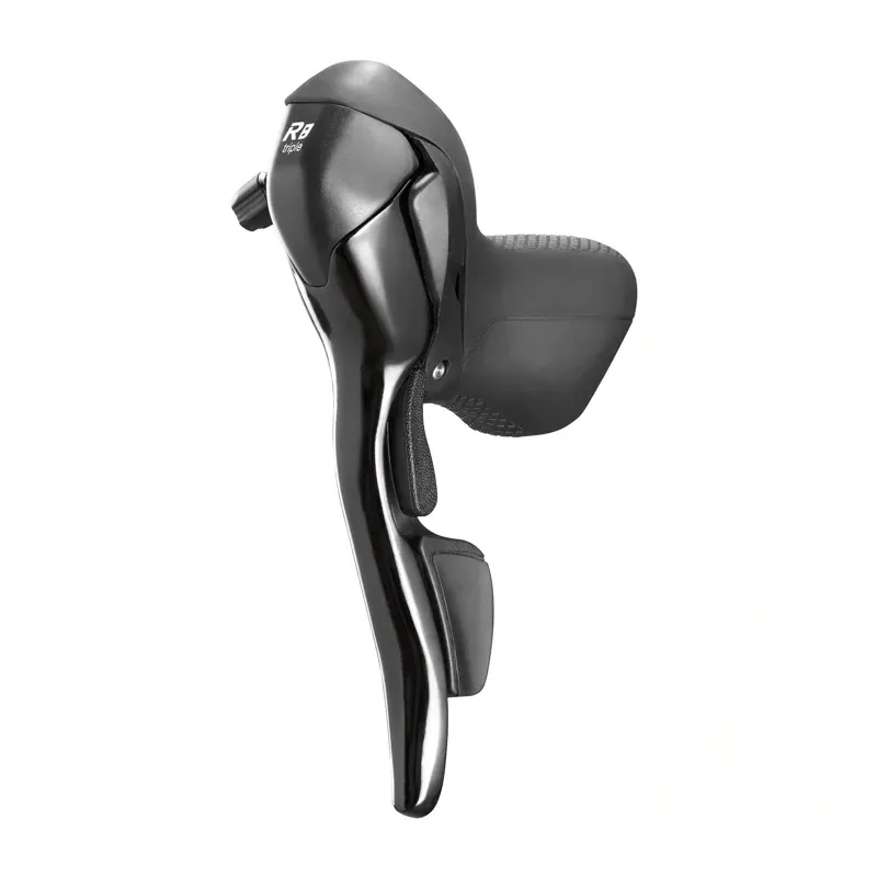 Microshift R8 3x8spd Drop Bar Shift Lever Set in Black-3