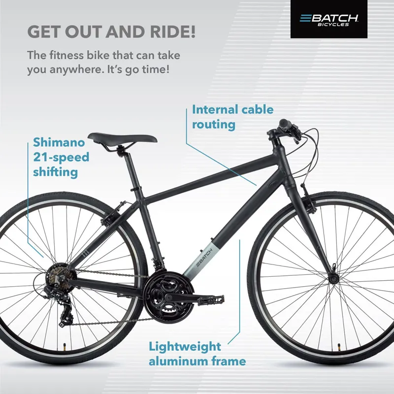 Batch Bicycles Fitness Bike in Black-1