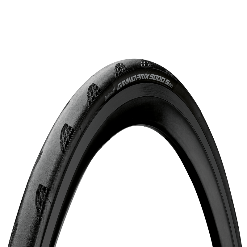 Continental Grand Prix 5000 S TR Tire 700 x 28 Tubeless Folding Tour De France Limited Edition BlackChili Vectran Lazergrip in Black