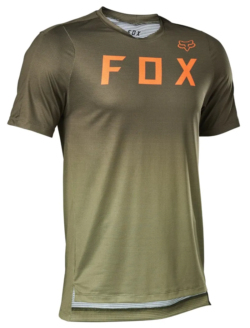 Fox Racing Flexair SS Jersey in Bark