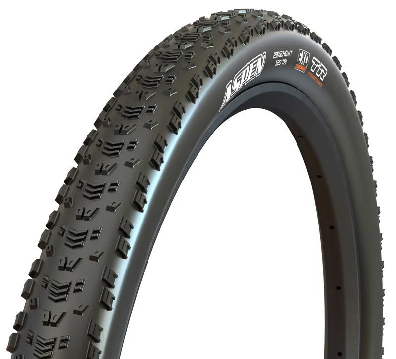 Maxxis Aspen Tire 29 x 2.4 Tubeless Folding Dual EXO Wide Trail in Black