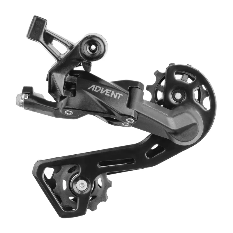 microSHIFT ADVENT Rear Derailleur 9 Speed Medium Cage with Clutch in Black