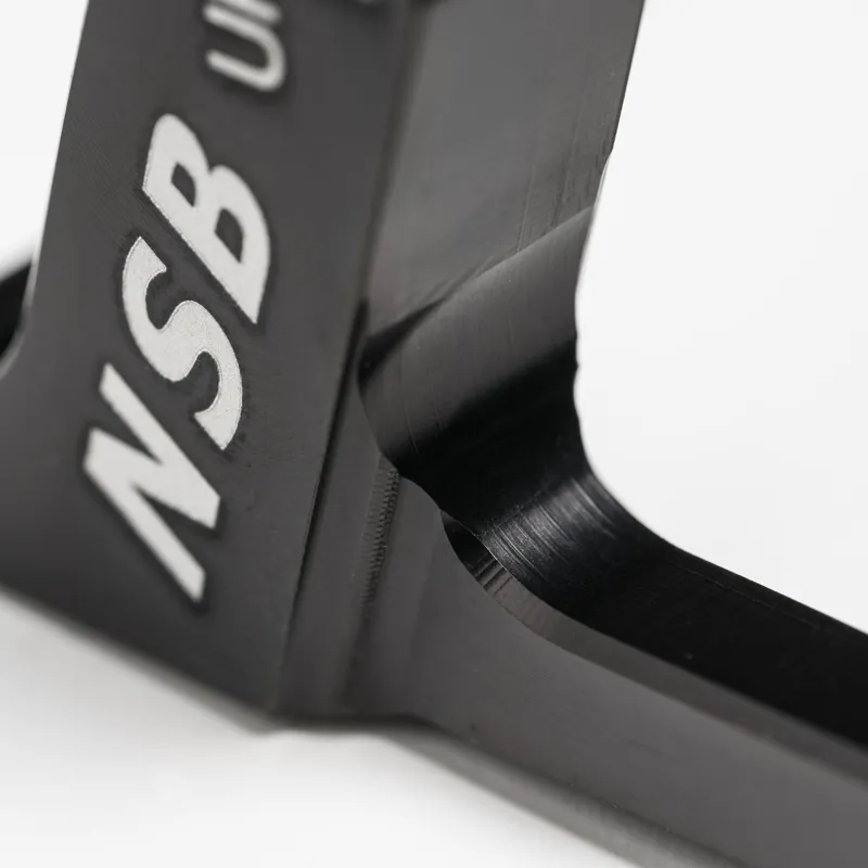 North Shore Billet Brake Adaptor +23mm 180 Post Mount to 203mm Rotor in Black-1