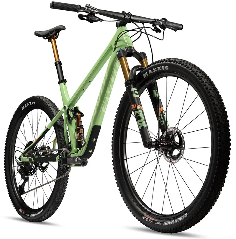 Pivot Mach 4 SL Ride GX/X01 with 29 Alloy Wheels in Sea Foam Green