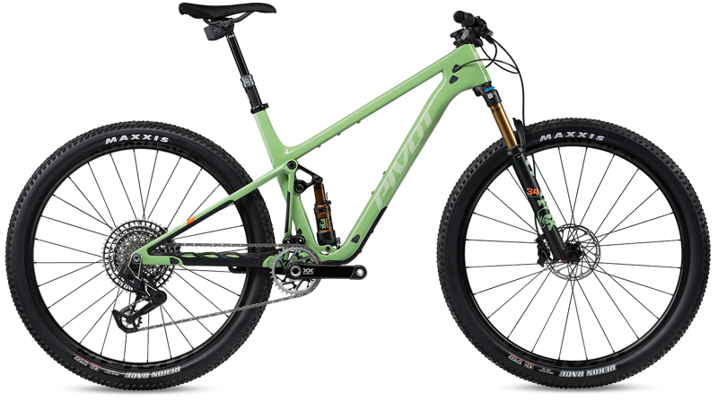 Pivot Mach 4 SL Ride GX/X01 with 29 Alloy Wheels in Sea Foam Green-1