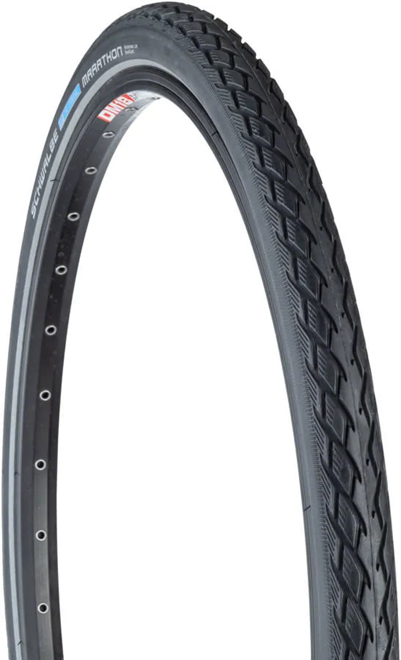Schwalbe Marathon HS 420 Performance Wire GreenGuard Endurance Tire 27x1-1/4 in Black-Reflex-1