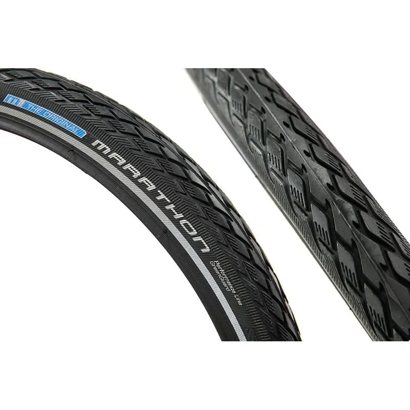 Schwalbe Marathon HS 420 Performance Wire GreenGuard Endurance Tire 27x1-1/4 in Black-Reflex-4