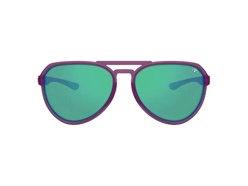 Selca Crazy Single Lens Sunglasses in Plum Smoke Green Mirror-1