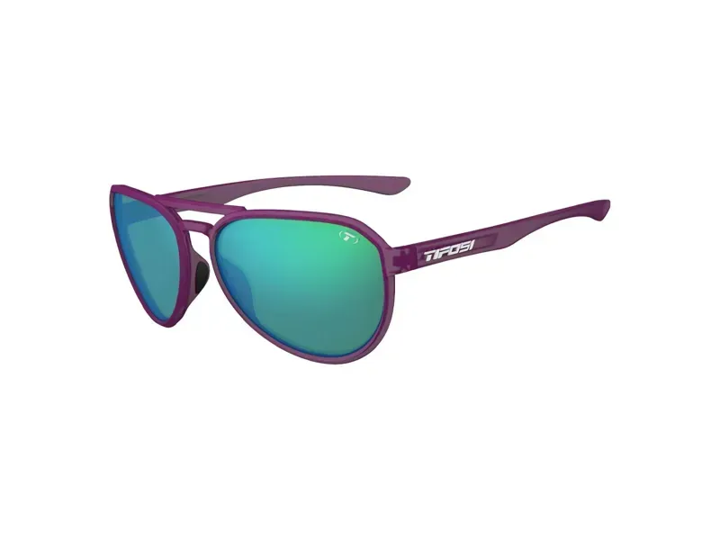 Selca Crazy Single Lens Sunglasses in Plum Smoke Green Mirror-2