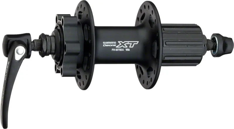 Shimano XT FH-M756-A Rear Hub 6-Bolt HG10 QR X 135mm 32H in Black