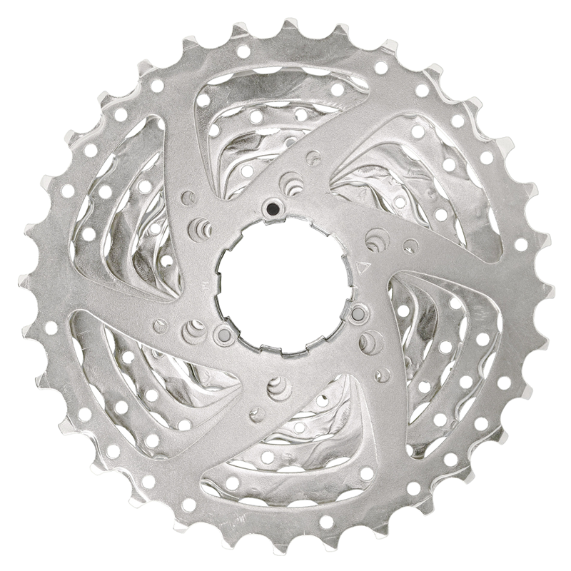 Sunrace CSM989AW 11-36 9-Speed Cassette in Nickel Silver-1