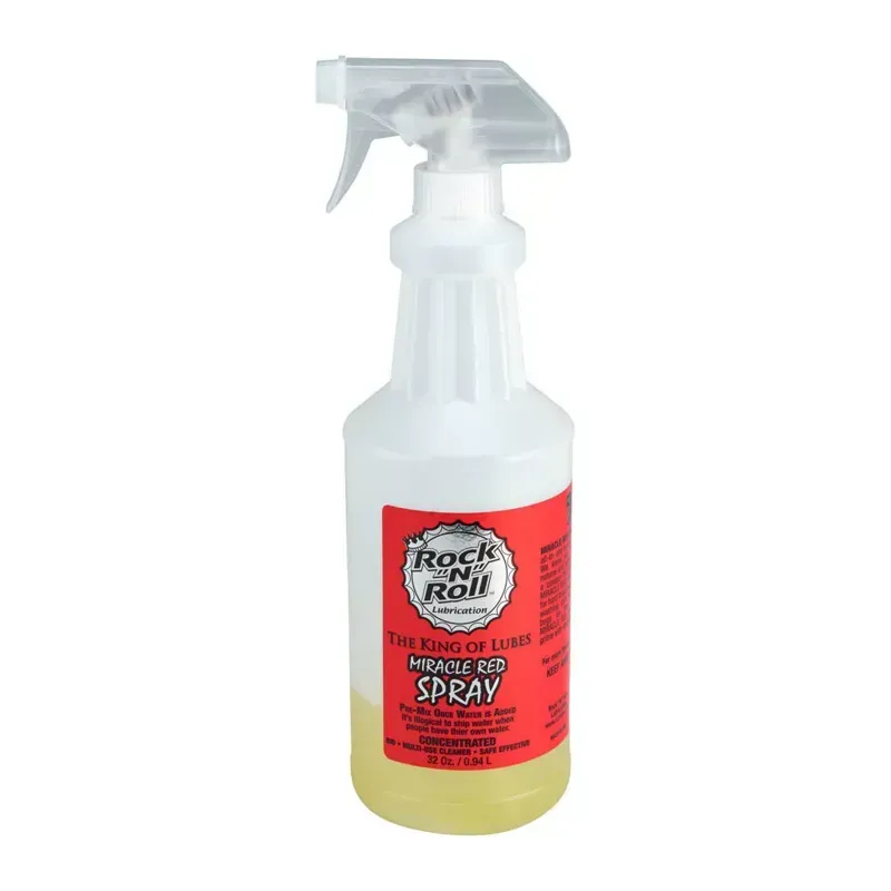 Rock-N-Roll Miracle Red 32oz Trigger Spray Bio-Cleaner/Degreaser in Yellow