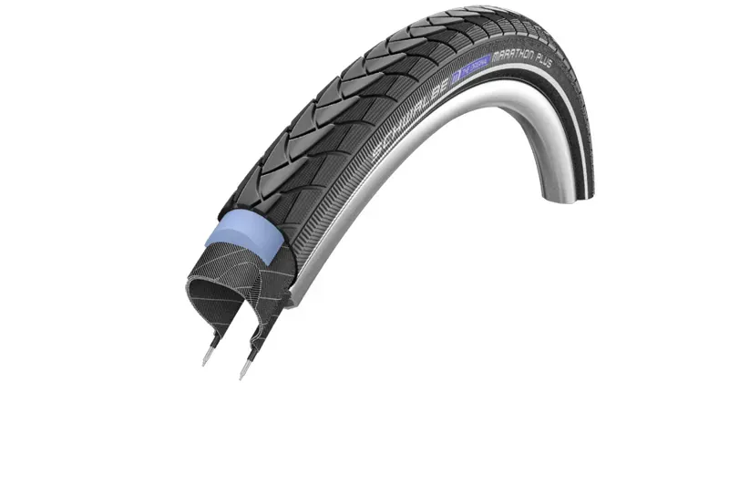 Schwalbe Marathon Plus Tire - 700 X 28 Clincher Wire Black/Reflective Performance Line Black 700 x 28