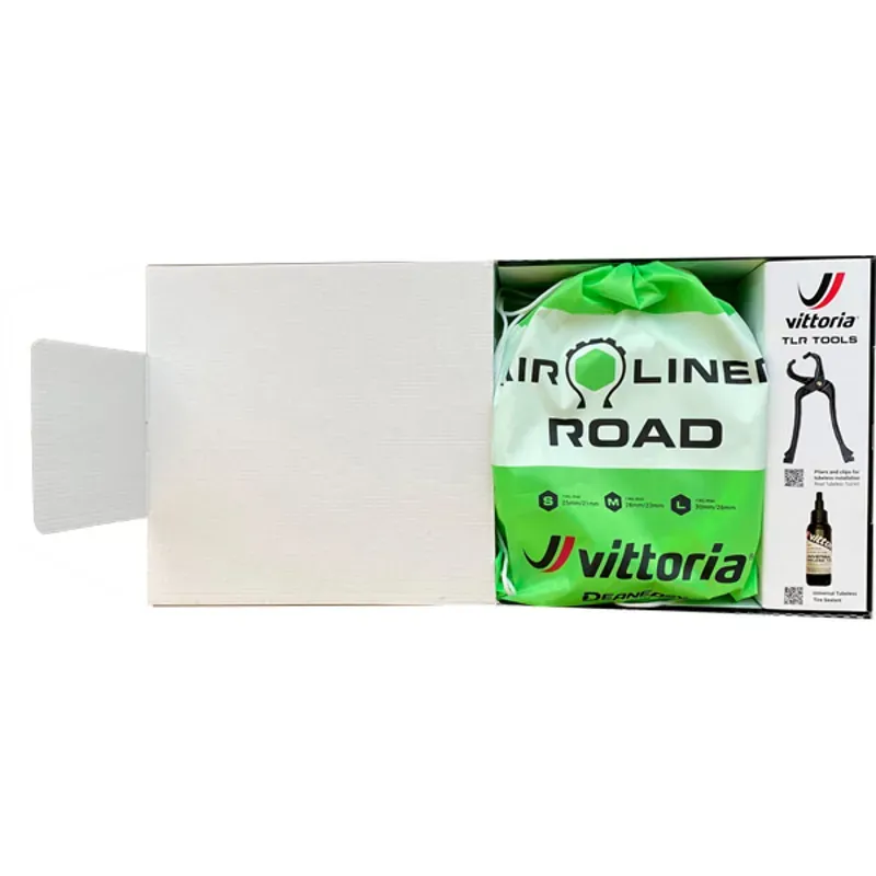 Vittoria Air-Liner Tubeless Road Kit - 2 Inserts Tire Sealant Pliers And Clips Medium 28mm