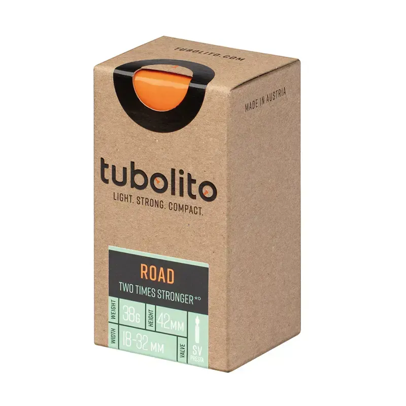 Tubolito Tubo 700x18/32c 42mm Presta Valve Road Inner Tube in Orange
